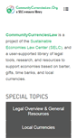 Mobile Screenshot of communitycurrencieslaw.org